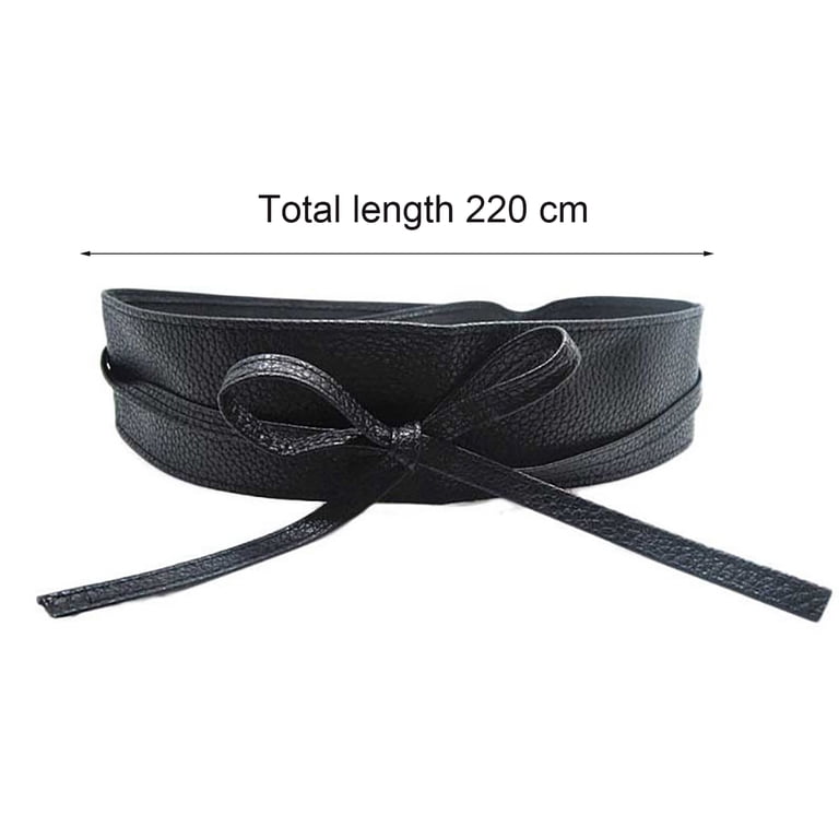 NUZYZ Faux Leather Wide Waist Belt, Bowknot Strap Design  display picture 2