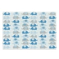 thumbnail image 1 of Cartoon Cutting Board, Lovable Elephants with Abstract Designs on Their Body Chevron Lines Dots Motifs, Decorative Tempered Glass Cutting and Serving Board, Large Size, Grey Blue, by Ambesonne, 1 of 1