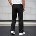 thumbnail image 4 of Mens Casual Pants Slacks for Men Men's Casual Pants Solid Color Comfortable Flat Front Trousers for Business and Daily Wear, 4 of 9