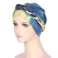 thumbnail image 3 of Uooqdmx Turbans for Women Head Covers for Chemo Patients Head Wrap Scarf Head Scarf for Cancer Patients Women Head Coverings for Women Chemo Blue One Size, 3 of 5