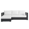 thumbnail image 3 of Modular Lounge Sectional Sofa Set, Gray White, Aluminum Metal, Outdoor Patio Balcony Cafe Bistro Garden Hospitality Restaurant, Modern Contemporary HB36635, 3 of 7