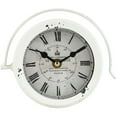 thumbnail image 5 of DecMode 8 In. White Farmhouse Analog Clock, 5 of 10