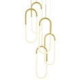 thumbnail image 2 of LED Five Clips Chandelier //  Sandy Gold, 2 of 2