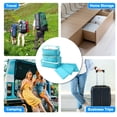thumbnail image 4 of Unique Bargains 6 Pcs Zipper Design Packing Cube Set for Luggage Sky Blue, 4 of 5