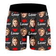 thumbnail image 5 of KHONTS Men's Personalized Boxers Husband Boyfriend Funny Boxers DIY Valentine's Day Birthday for Him Black M, 5 of 8