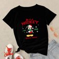 thumbnail image 1 of Disney-Blusa de Mickey Mouse para Mujer, Ropa de estética navideña, manga corta, moda española negra, camisetas Harajuku de Navidad, 2022, 1 of 5