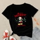 thumbnail image 1 of Disney-Blusa de Mickey Mouse para Mujer, Ropa de estética navideña, manga corta, moda española negra, camisetas Harajuku de Navidad, 2022, 1 of 5