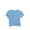 Blue, variant on MeetoTime Kids Summer Cotton T-shirt Casual Solid Color Short Sleeve Round Neck Top for Baby Boys Girls 2-8 Years