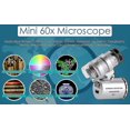 thumbnail image 5 of Mini microscopio de 60x, lupa con luz Led, lupa de bolsillo para joyería, lupa de joyero con lupa de bolsillo plegable 10x, 5 of 5