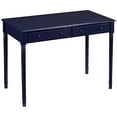 thumbnail image 1 of Janice 2-Drawer Writing Desk in Navy Finish, 1 of 14