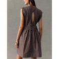 thumbnail image 2 of Vestido tipo sudadera sin mangas Majdan Coffee para mujer, 2 of 4