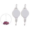 thumbnail image 6 of INC Retractable Heavy Duty Easy Reach Pulley Plant Hanging Flower Basket Hook Hanger for Garden Baskets Pots and Birds Feeder Hang High up and Pull Down, 6 of 8