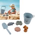 thumbnail image 4 of Silicone Beach Toys, Easy Carry Silicone Beach Bucket Parent Child Interaction Nontoxic Soft Comfortable With Animal Models For Beach For Outdoors For Kids Ocean, 4 of 8