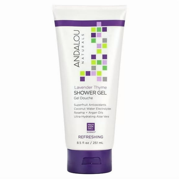 Andalou Naturals Lavender Thyme Refreshing Shower Gel 8.5 oz Gel