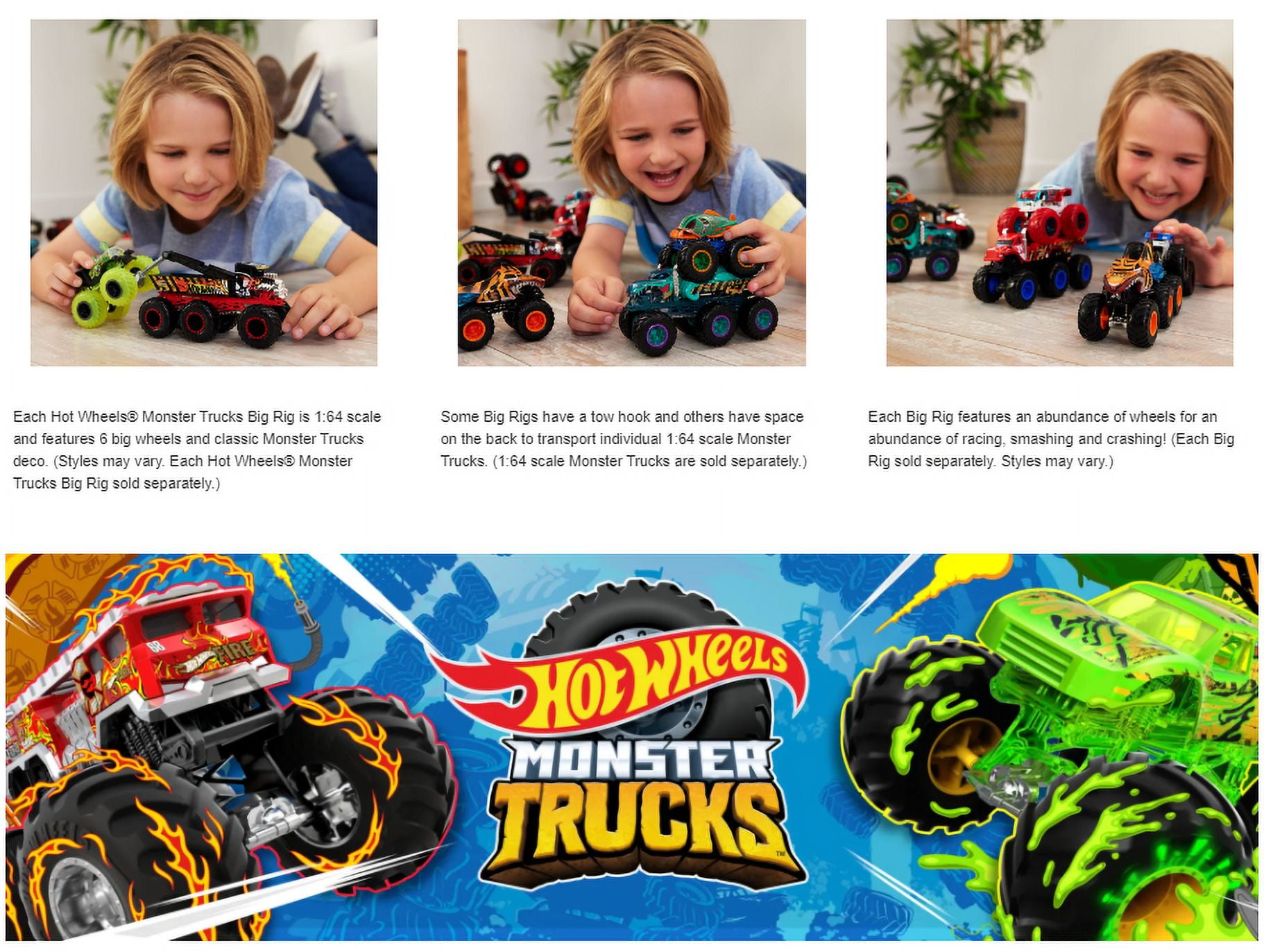 Hot Wheels Monster Trucks Big Rigs HW 5 Alarm