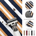 thumbnail image 5 of Large Area Rugs 8'x10', Orange Navy Blue Striped Carpet Runner Indoor Outdoor Rugs Home Decor Aesthetic, Minimalist Farmhouse Lines Non Slip Mats Washable Accent Rug for Living Room Bedroom, 5 of 8