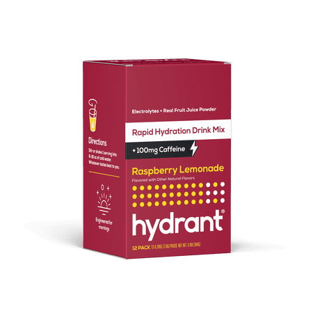 Hydrant Raspberry Lemonade Caffeine 12pk