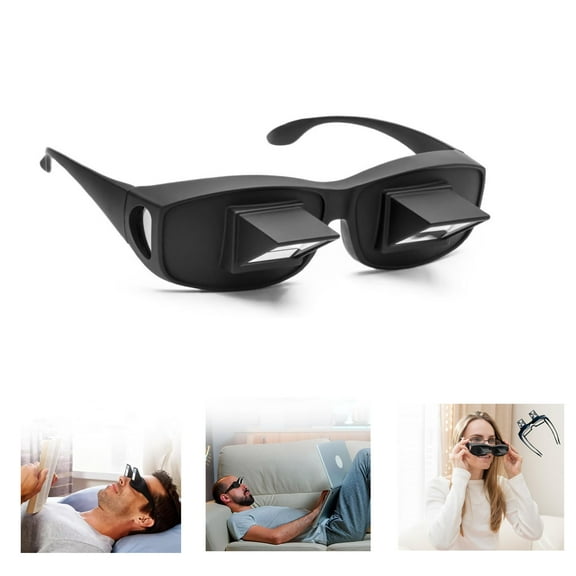 Lazy Glasses Prism Glasses Horizontal Spectacles Lie Down for Reading/Watching TV