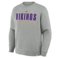 thumbnail image 4 of Men's Fanatics Heather Gray Minnesota Vikings Direct Handoff Legacy Pullover Sweatshirt, 4 of 5