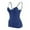 Dark Blue, variant on Women's Shelf Bra Camisole with Adjustable Spaghetti Straps for Basic Layering and Comfort