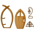 thumbnail image 1 of De Madera Elf Door Craft Kit Miniatura 3D Fairy Garden Signs Doll House Door Craft House Door Sweethay HA041608-02, 1 of 6
