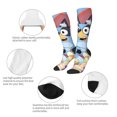 thumbnail image 4 of Saiise Bluey Funny Socks Men Women Boys Kids Adults Novelty Graphic Crew Tube Socks Crazy Design Casual Dress Socks for Sports,Running,Travel, 4 of 7