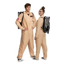 Men 80s Deluxe Ghostbusters Adult Costume, Extra Large 42-46