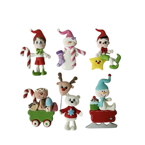 IMANES DE NAVIDAD DUENDE Y MUÑECO DE NIEVE LIMERENCE