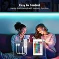 thumbnail image 4 of 2 Packs Bande Lumineuse LED Intelligente, 32.8 Pieds WiFi 2.4GHz, Contrôle par Application, Synchronisation Musicale, 5050 RGB Changement de Couleur pour Chambre, Cuisine, TV, Maison, Fête, 4 of 7