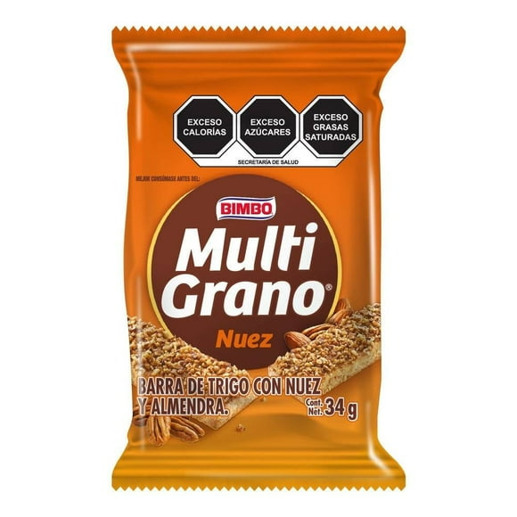Barra Bimbo Multigrano Nuez 34 g