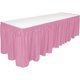 thumbnail image 1 of Unique Party - Falda para Mesa de Plástico Diseño Pastel (Rosa Fuerte), 1 of 2