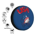 thumbnail image 4 of Naloa Gnome 4th of July PVC Leather Spare Tire Wheel Cover for Car Truck SUV Camper Trailer Universal Fit many size14 inch, 4 of 6