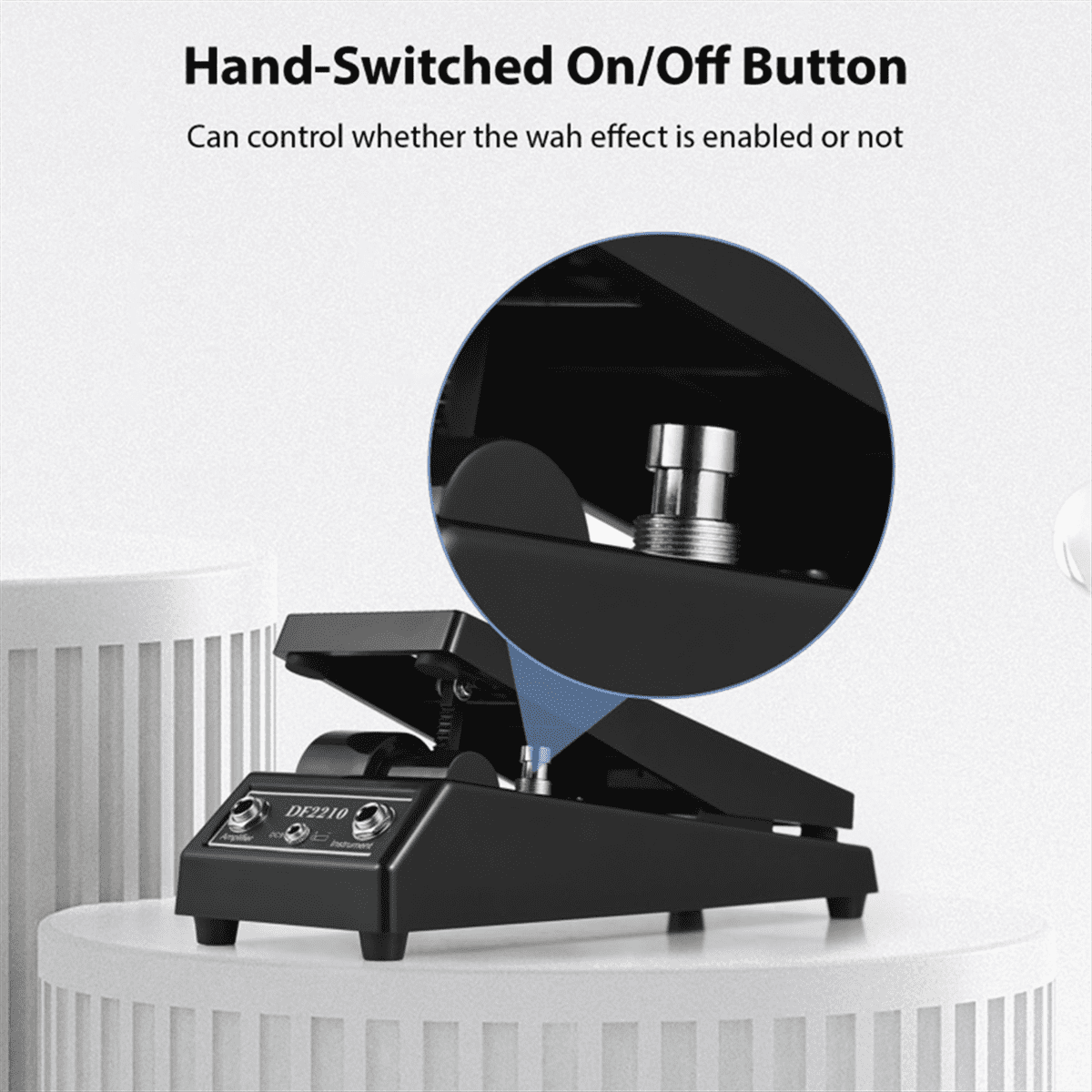 Professional Guitar Pedal - Wah & Volume Effects, 6.35mm Jacks, Anti-Slip Design Electric Parts