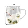 thumbnail image 4 of Christmas Thick Transparent Water Cup Double-layer Vintage Glassware Christmas Water-saving Cup Suitable For Home,Christmas Party Gifts And Decor, 4 of 5