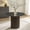 Black+Black, variant on 42" Round Marble Top Dining Table with Fluted Solid Wood Base, Sintered Stone Dining Table for 4, Modern Kitchen & Breakfast Nook
