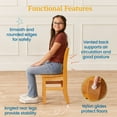 thumbnail image 5 of ECR4Kids 24in x 36in Rectangular Hardwood Table with 24in Legs and Two 14in Chairs, Honey, 5 of 9