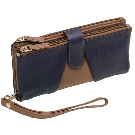 Pielino - Pielino Womens Wristlet Wallet Snap Closed Genuine Leather - 0