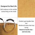 thumbnail image 6 of Corduroy 55L Mustard Yellow Laundry Basket, 6 of 10