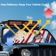 thumbnail image 4 of HUIACONG USA Eagle Flag Windshield Sun Shade for Jeep Foldable 1 Piece 250th Car Sunshade for Jeep Wrangler, Gladiator, Renegade, FJ Cruiser. X-Small Size, 4 of 6