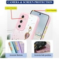 thumbnail image 3 of for Samsung Galaxy A54 5G Case Clear Glitter Silicone Soft, Shockproof Phone Case Samsung A54 5G Case with Chain Strap Bracelet for Women Aesthetic Thin Cover Pink Cute (Pink), 3 of 14