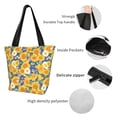 thumbnail image 4 of Pofeuu Vintage White Yellow Sunflower Print Women Fashion Shoulder Handbags Top Handle Satchel Bags Tote Shoulder Shopping Bag Stylish Canvas Tote Bag, 4 of 6