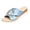 Blue, variant on Wedge Slide Sandals for Women, Orthopedic Satin Cross Strap Arch Support Platform Slippers, Metal Chain Vacation Beach Sandals Green
