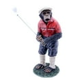 thumbnail image 2 of 34" Golfer Monkey Outdoor Garden Statue, 2 of 3