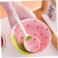 thumbnail image 2 of 1 set Tray Oatmeal Bowl Dish Snack of Prep Cream Cute Rice Party Fruit Noodle Shaped Pasta Salad Ice for Nuts Household Food Pink Shape Decorative Sou, 2 of 5