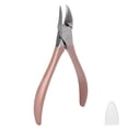 thumbnail image 4 of Cortauñas de acero inoxidable para uñas encarnadas, cortacutículas, cortauñas de los pies, oro rosa, 4 of 14