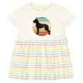 thumbnail image 3 of Inktastic Great Dane Dog Retro Sunset Girls Baby Dress, 3 of 5