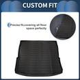 thumbnail image 3 of Unique Bargains Cargo Liner Rear Trunk Mat Rear Trunk Cargo Luggage Boot Tray Mat for Audi Q5 SQ5 2018-2025 TPE Black Anti-Slip Long Grid Pattern, 3 of 7