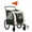 White, variant on YYAo Pet Stroller, Dog Cat Cage Jogger Stroller,Dog Bike Trailer, Pet Wagon Bicycle Trailer with Easy Folding Cart Frame, 20" Large Rubber Wheels, Red and Black