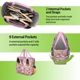 thumbnail image 6 of Garden Tool Bag,Pioneer Flower Floral Print Pattern Garden Tool Organizer,Garden Gifts,Waterproof Multi-Pocket Garden Tool Storage 11.8x5.5x11.4 Inch(Tools NOT Included), 6 of 6