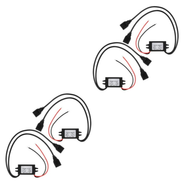 braveheart 2 Pcs Module Auto 12V à 5V 3A Pièce de Rechange Convertisseur 2Ensemble